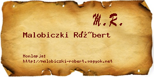 Malobiczki Róbert névjegykártya